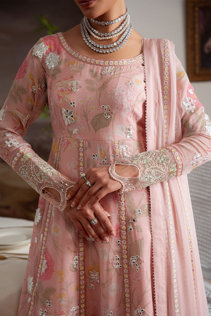 Nureh Vol 4 ready-to-wear 3-piece chiffon set with embroidered details and dyed inner lining