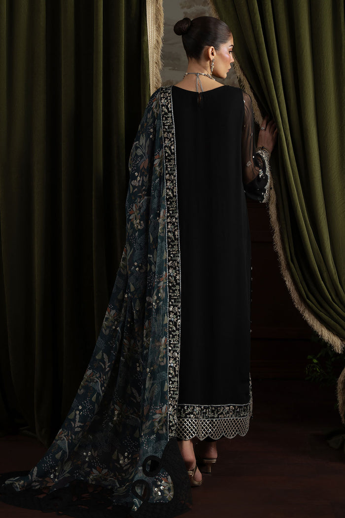 Detailed view of sleeve embroidery and organza patchwork on stitched Style 75

