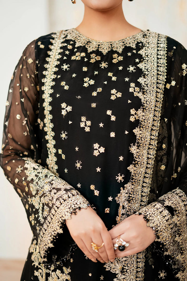 Baroque stitched silk trouser with embroidery – Naaz by Nazia