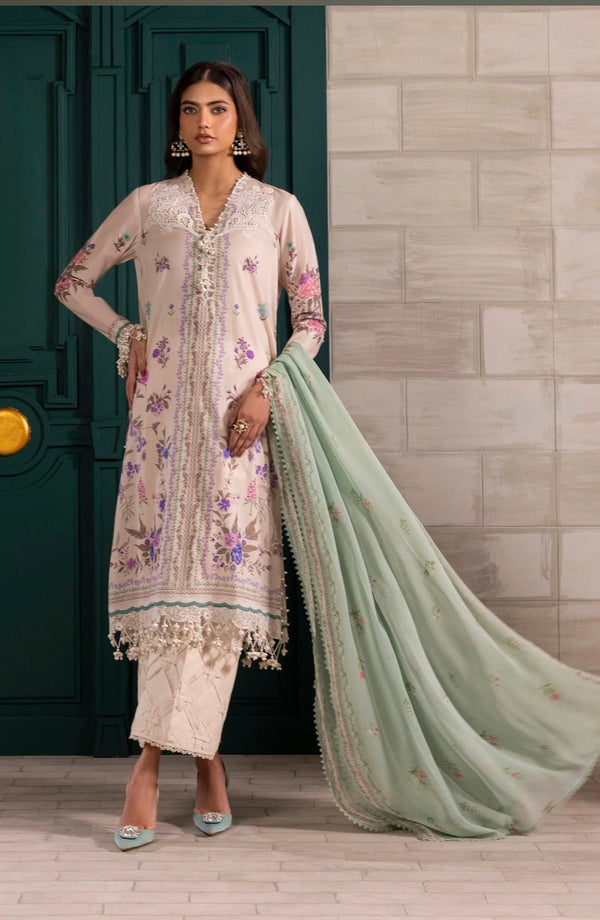 Sana Safinaz 3 pc Stitched Lawn suit SSAF-028A