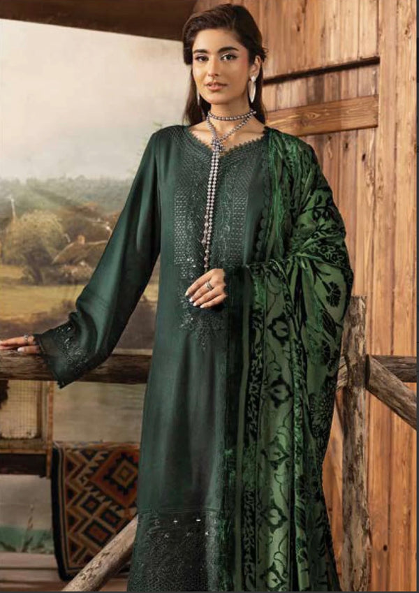 Embroidered Leather Peach Collection With Velvet Palachi Shawl RARTS-DS-13
