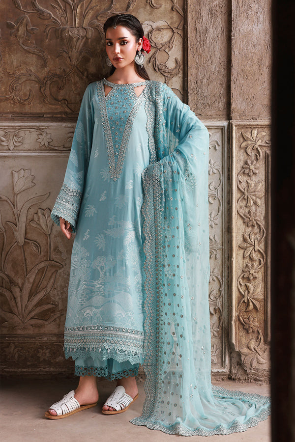Festive jacquard 3-piece embroidered outfit from Maya Collection
