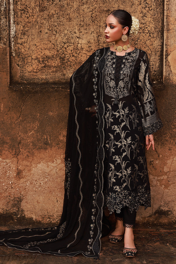 Nureh Maya Jacquard luxury suit with detailed embroidery
