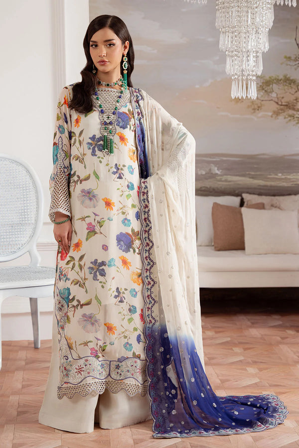 Amaya chiffon embroidered formal suit with luxury detailing