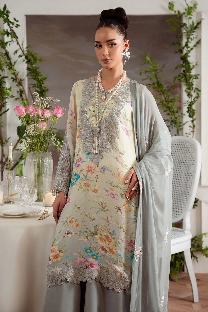 Flowy chiffon dupatta with embroidered borders from Amaya collection