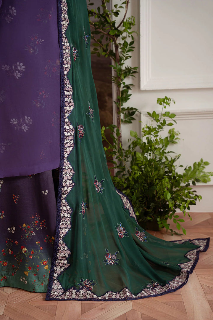 Flowy chiffon dupatta with embroidered borders from Amaya collection