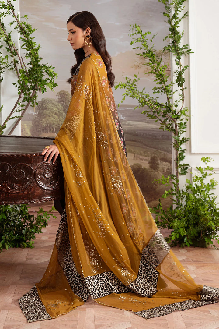Flowy chiffon dupatta with embroidered borders from Amaya collection