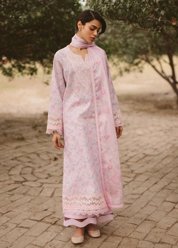 Graceful pose highlighting shirt and dupatta embroidery in natural light