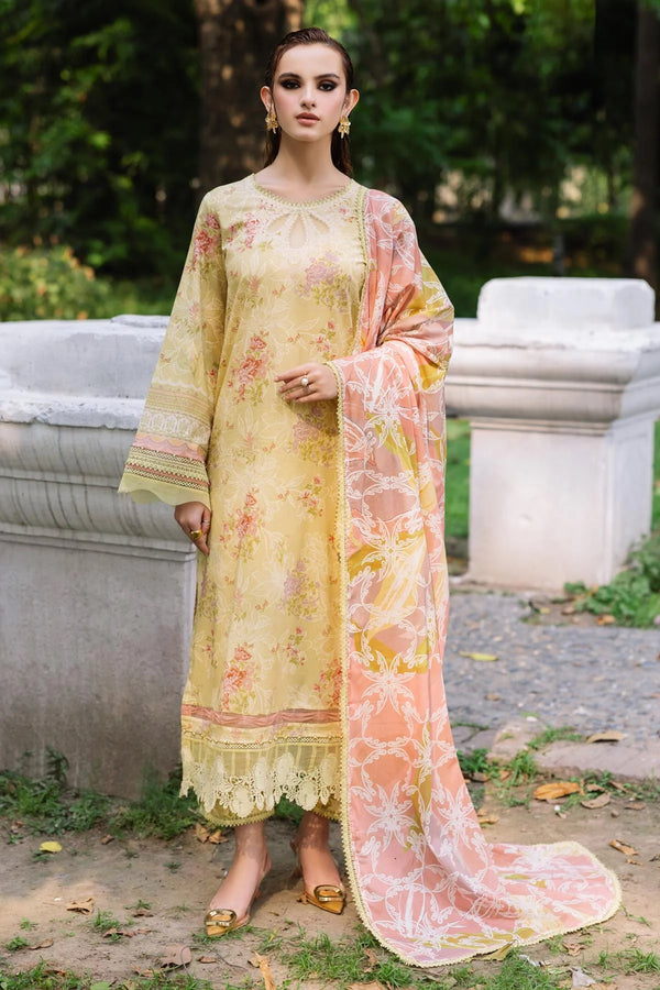 Nureh lawn suit styled for daytime or festive wear with traditional jewelry