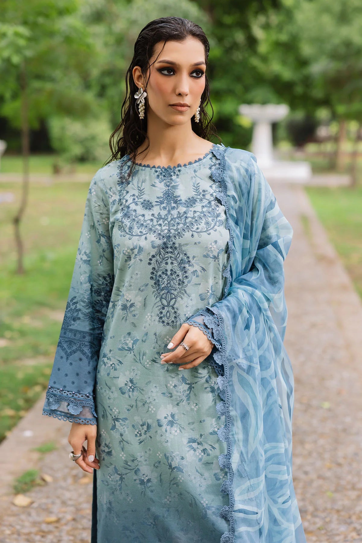 Nureh Daily Delights Summer Collection 3 pc stitched suit DD 10