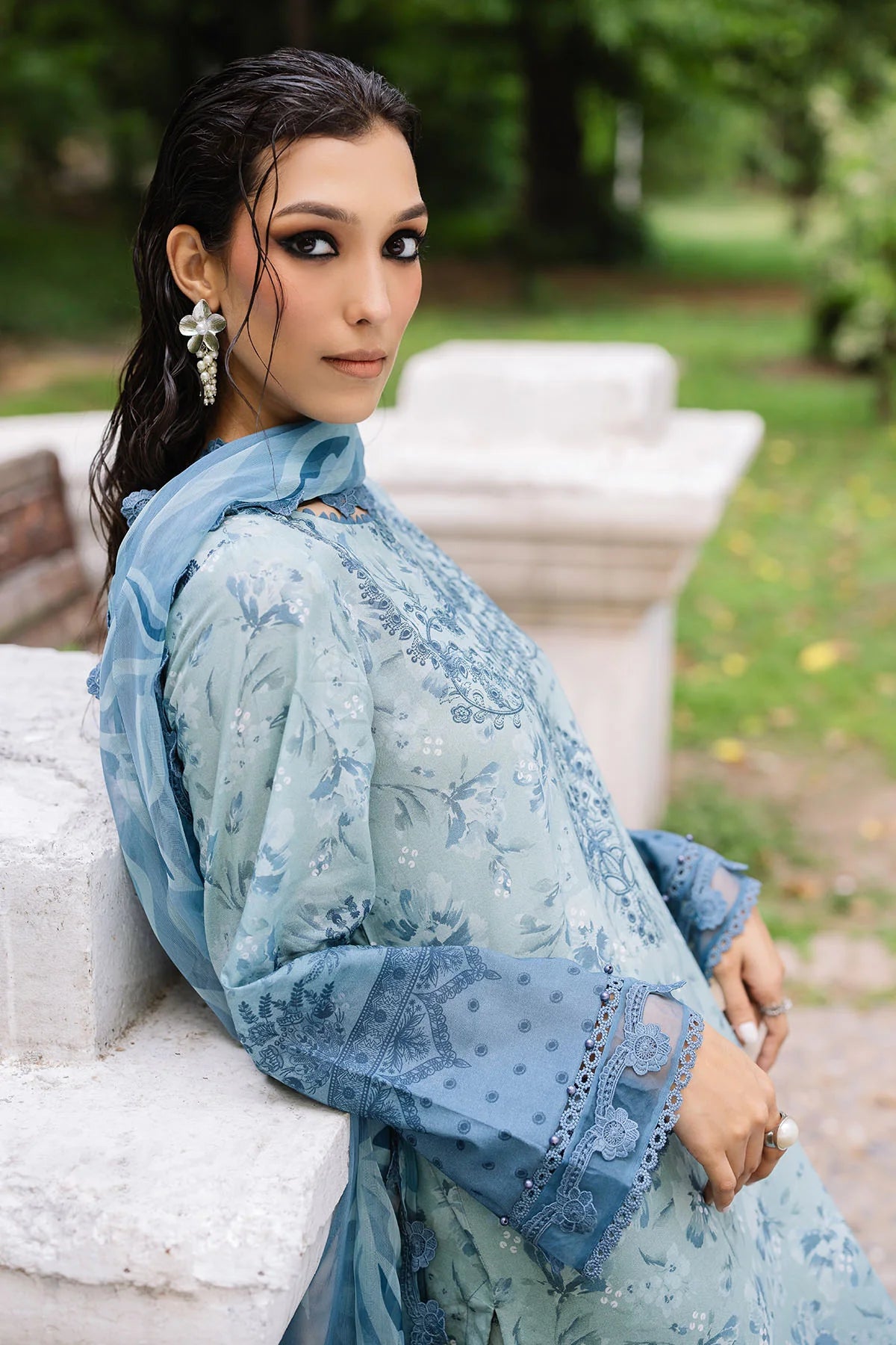 Nureh Daily Delights Summer Collection 3 pc stitched suit DD 10