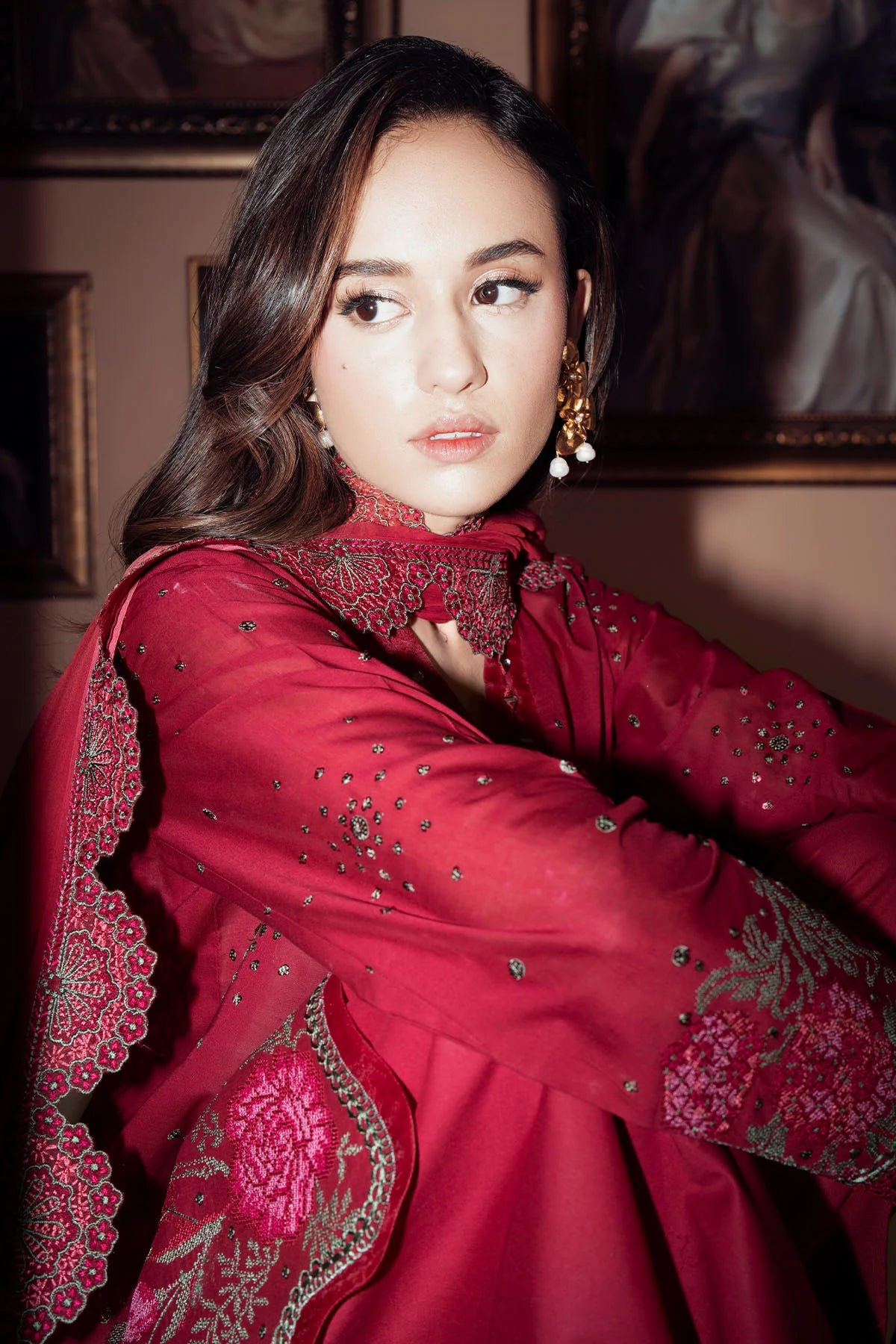 Full outfit of Nureh FEYA ready-to-wear suit with matching trouser
