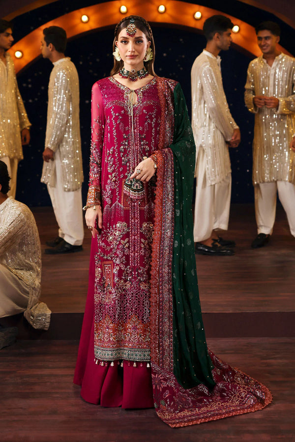 Nureh Jhoomroo embroidered and hand embellished chiffon front suit – Naaz by Nazia