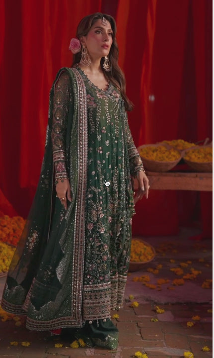 Naaz by Nazia exclusive Nureh Jhoomroo fully stitched 3 piece chiffon and silk suit