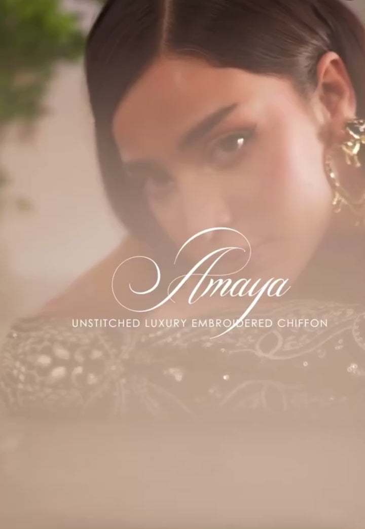 video Back neckline detailing on Amaya chiffon shirt with keyhole design